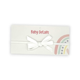 Big Bow Headband - White